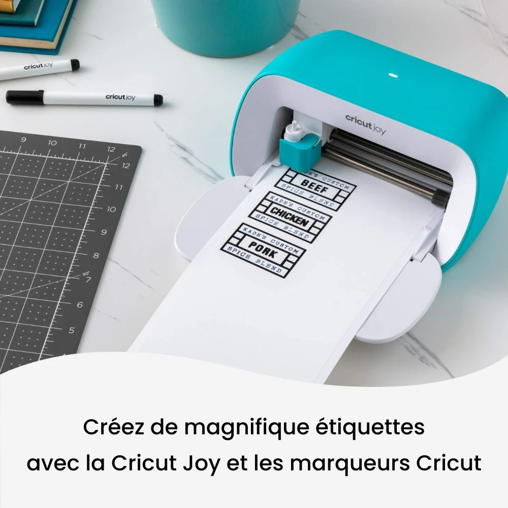 Cricut - Joy - 4 Feuilles De Vinyle Amovible - Blanc (White) - 14 X 33 Cm 3 Cricut - Joy - 4 Feuilles De Vinyle Amovible - Blanc (White) - 14 X 33 Cm – Image 3