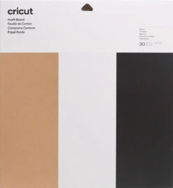 Cricut - 30 Papiers Carton Kraft Assortis - 30 X 30 Cm