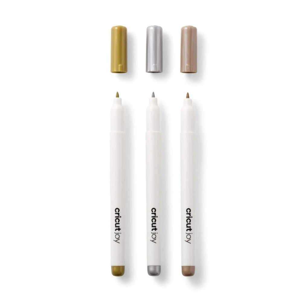 Cricut - Joy - 3 Marqueurs Métalliques Permanents - Or/Argent/Cuivre 2 Cricut - Joy - 3 Marqueurs Métalliques Permanents - Or/Argent/Cuivre – Image 2