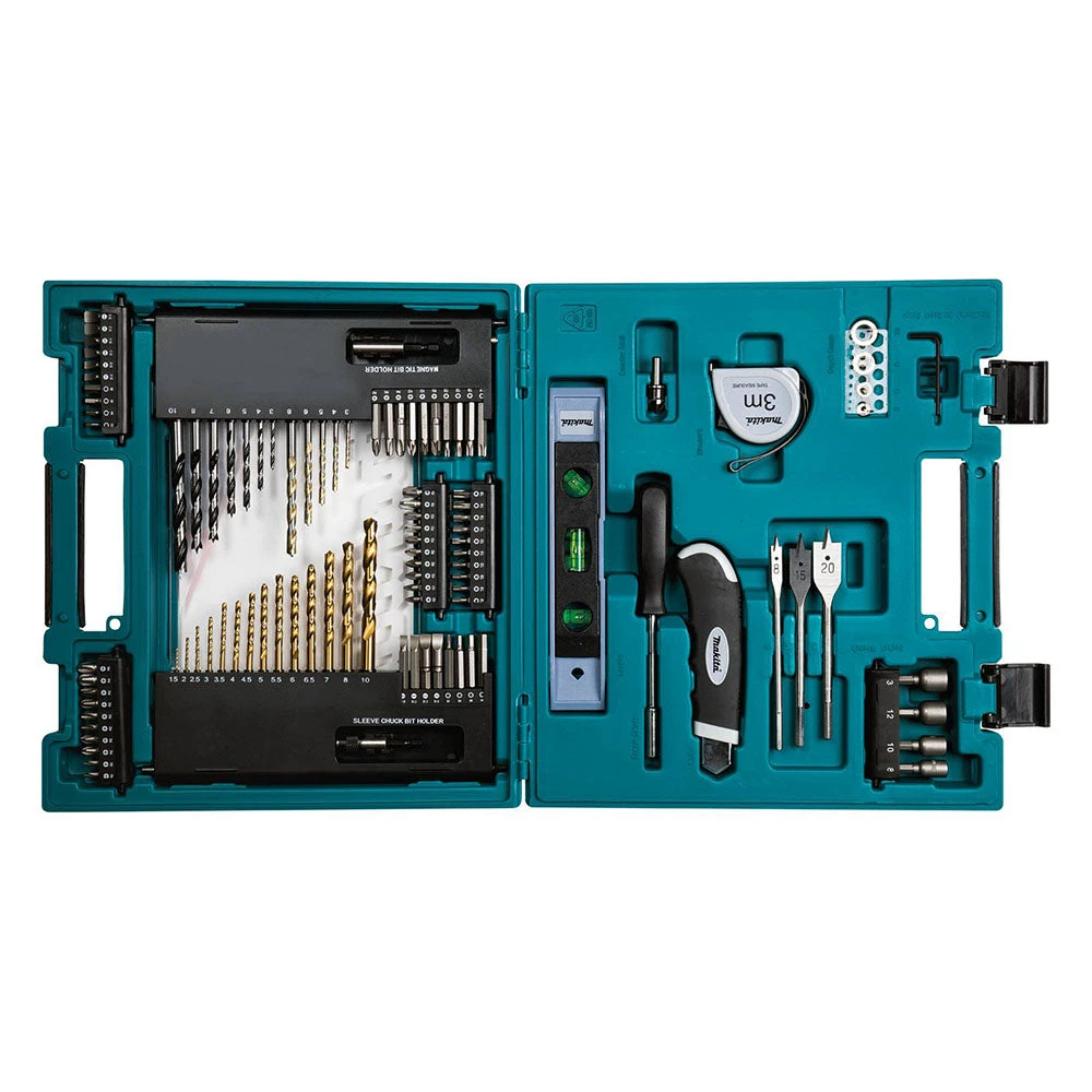 Makita D-31778 Metric Multi Bit And Hand Tool Set W/ Compact Carry Case - 104 PC 1 Makita D-31778 Metric Multi Bit And Hand Tool Set W/ Compact Carry Case - 104 PC