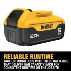 DeWALT DCB205-2C 20V MAX 5.0AH Bare Tools Starter Kit -3D Prima Boutique DCB205 2C 4