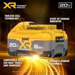 DeWalt DCB2108 20V MAX XR POWERPACK 8AH Durable Battery 11 DeWalt DCB2108 20V MAX XR POWERPACK 8AH Durable Battery -3D Prima Boutique DCB2108 hash escaped 6