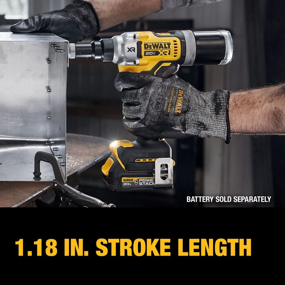 DeWALT DCF414B 20V MAX XR 1/4" Brushless Cordless Rivet Tool - Bare Tool 5 DeWALT DCF414B 20V MAX XR 1/4" Brushless Cordless Rivet Tool - Bare Tool – Image 5