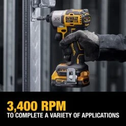 DeWALT DCF845D1E1 20V MAX XR 1/4" Impact Driver W/ POWERSTACK Kit 13 DeWALT DCF845D1E1 20V MAX XR 1/4" Impact Driver W/ POWERSTACK Kit -3D Prima Boutique DCF845D1E1 6