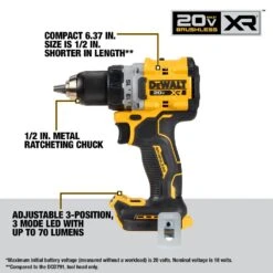 DeWALT DCK2051D2 20V MAX XR Compact Drill/Driver And Impact Driver Combo Kit -3D Prima Boutique DCK2051D2 3