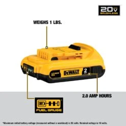 DeWALT DCK2051D2 20V MAX XR Compact Drill/Driver And Impact Driver Combo Kit -3D Prima Boutique DCK2051D2 5