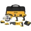 DeWALT DCK445D1M1 20V MAX Lithium-Ion Cordless 4-Tool Combo Kit