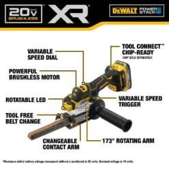 DeWALT DCM200E1 20V XR 18" Brushless Cordless Li-Ion Bandfile Kit 10 DeWALT DCM200E1 20V XR 18" Brushless Cordless Li-Ion Bandfile Kit -3D Prima Boutique DCM200E1 3