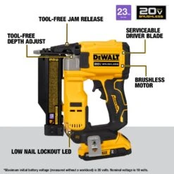 DeWALT DCN623D1 20V ATOMIC COMPACT SERIES MAX 23 Guage Pin Nailer Kit -3D Prima Boutique DCN623D1 4