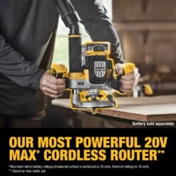 DeWalt DCW620B 20V MAX XR 2-1/4 HP Brushless Cordless Plunge Router - Bare Tool -3D Prima Boutique DCW620B hash escaped 3