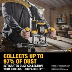 DeWalt DCW620B 20V MAX XR 2-1/4 HP Brushless Cordless Plunge Router - Bare Tool -3D Prima Boutique DCW620B hash escaped 6