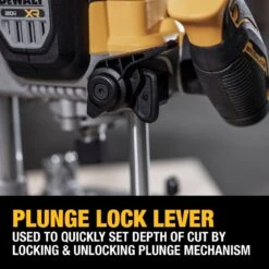 DeWalt DCW620B 20V MAX XR 2-1/4 HP Brushless Cordless Plunge Router - Bare Tool -3D Prima Boutique DCW620B hash escaped 7