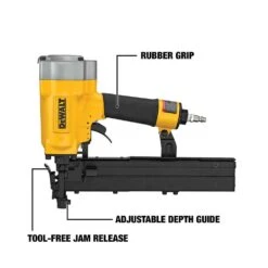DeWALT DW451S2 16 Gauge Pneumatic Wide Crown Tool Free Lathing Stapler -3D Prima Boutique DW451S2 4