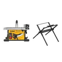 DeWALT DWE7485WS 15 Amp 8-1/4" Corded Compact Jobsite Table Saw W/ Table Stand
