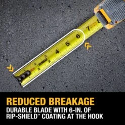 DeWALT DWHT35625S TOUGHSERIES 25' Lighted Tape Measure W/ USB Charging Cable -3D Prima Boutique DWHT35625S 8