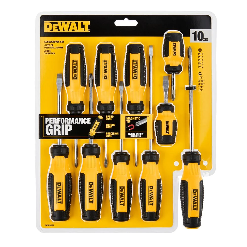 DEWALT DWHT65201 Durable Ergonomic Magnetic Screwdriver Set - 10 PC 3 DEWALT DWHT65201 Durable Ergonomic Magnetic Screwdriver Set - 10 PC – Image 3