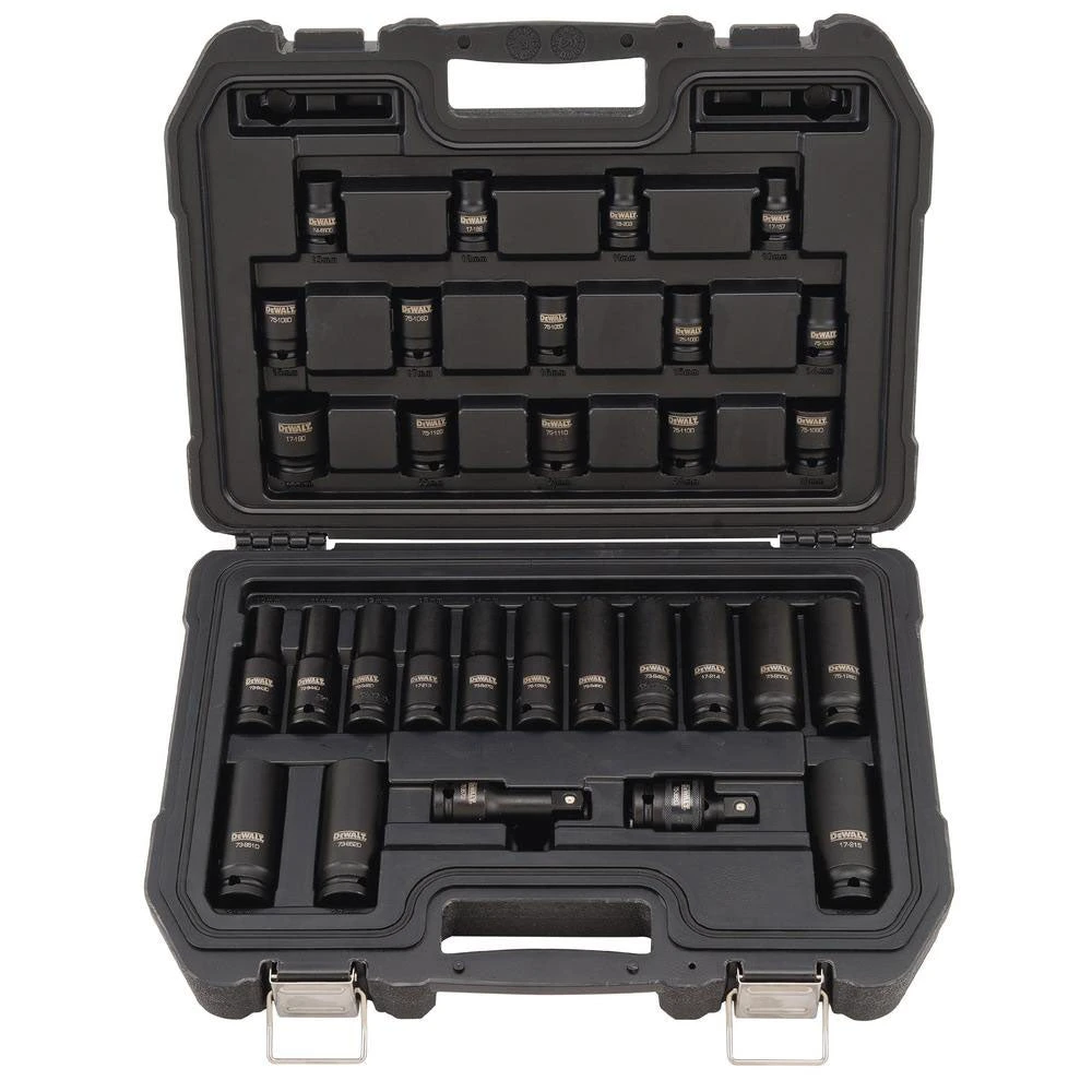DeWALT DWMT19249 1/2" 6 PT Drive Combination Impact Socket Set - 30pc 2 DeWALT DWMT19249 1/2" 6 PT Drive Combination Impact Socket Set - 30pc – Image 2
