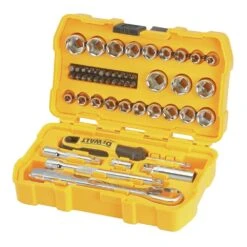 DeWALT DWMT81611T 3/8’’ Mechanics Nano Bit Tool Set, Polished Chrome (50 PC) -3D Prima Boutique DWMT81611T 4
