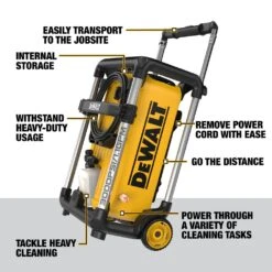 DeWALT DWPW3000 3000 MAX PSI 1.1 GPM 15 AMP Brushless Jobsite Pressure Washer -3D Prima Boutique DWPW3000 3