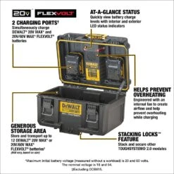 DeWALT DWST08450-KIT1 TOUGHSYSTEM 2.0 Rolling Toolbox W/ Dual-Port Charger -3D Prima Boutique DWST08450 KIT1 hash escaped 6