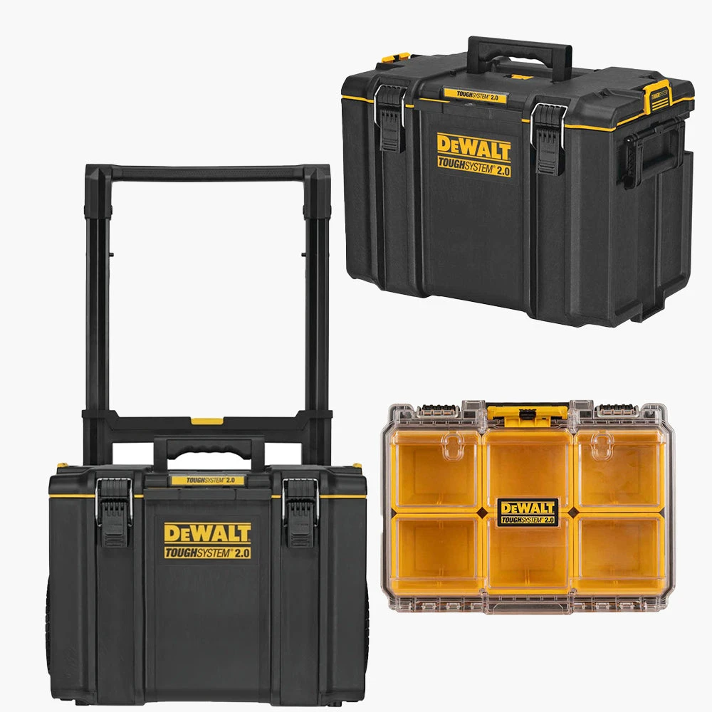 DeWALT DWST08450-KIT2 TOUGHSYSTEM 2.0 Rolling Toolbox W/ XL Toolbox, Organizer 1 DeWALT DWST08450-KIT2 TOUGHSYSTEM 2.0 Rolling Toolbox W/ XL Toolbox, Organizer