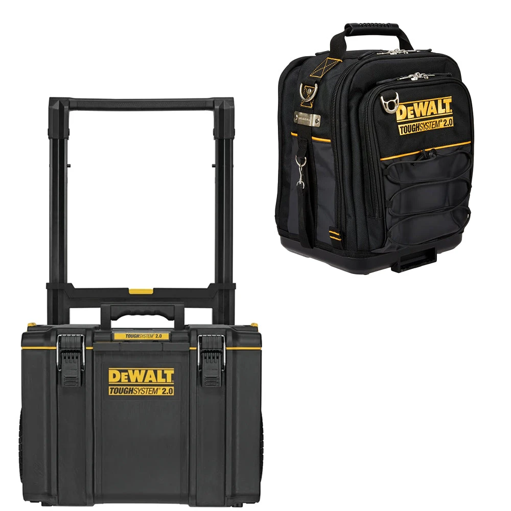 DeWALT DWST08450-KIT4 TOUGHSYSTEM 2.0 Rolling Toolbox W/ 24-Pocket Tool Bag 1 DeWALT DWST08450-KIT4 TOUGHSYSTEM 2.0 Rolling Toolbox W/ 24-Pocket Tool Bag