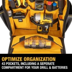 DeWALT DWST560102 PRO Durable Denier Fabric Backpack W/ 43 Pockets -3D Prima Boutique DWST560102 6