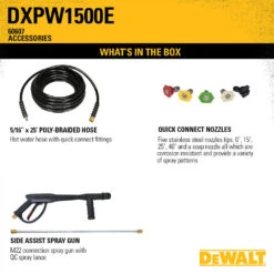 DeWALT DXPW1500E 1,500-Psi 2.0-Gpm Cold Water Commercial Pressure Washer -3D Prima Boutique DXPW1500E 11