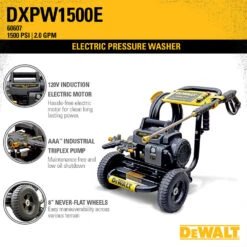DeWALT DXPW1500E 1,500-Psi 2.0-Gpm Cold Water Commercial Pressure Washer -3D Prima Boutique DXPW1500E 9
