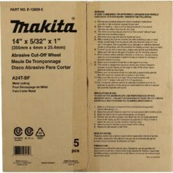 Makita E-12809-5 14" X 5/32" X 1" Abrasive Cut-Off Wheel - 5 PK -3D Prima Boutique E 12809 5 4