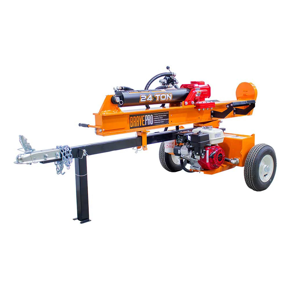 Brave VH1724GX 24-Ton Log Splitter W/ Honda GX160 Engine 1 Brave VH1724GX 24-Ton Log Splitter W/ Honda GX160 Engine