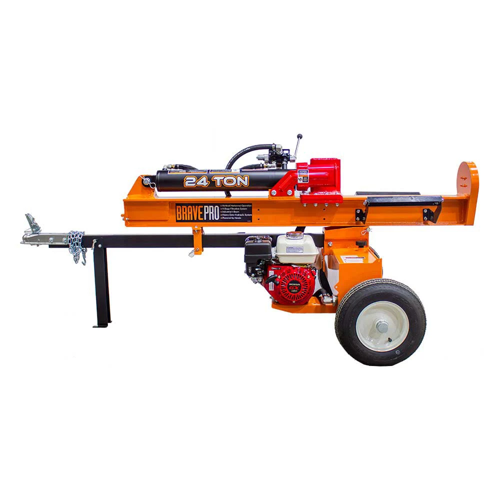 Brave VH1724GX 24-Ton Log Splitter W/ Honda GX160 Engine 2 Brave VH1724GX 24-Ton Log Splitter W/ Honda GX160 Engine – Image 2