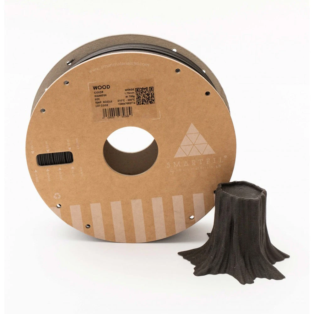 Smart Materials 3D - SmartFil Wood - Wenge - 1.75 Mm - 750 G 2 Smart Materials 3D - SmartFil Wood - Wenge - 1.75 Mm - 750 G – Image 2