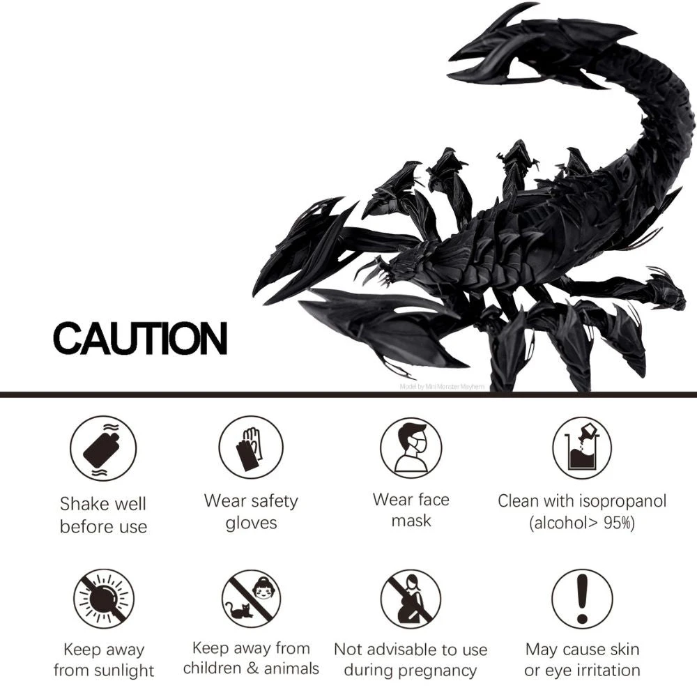 Jamg He - Résine UV Standard Plus 10k - Noir (Black) - 1 Kg 3 Jamg He - Résine UV Standard Plus 10k - Noir (Black) - 1 Kg – Image 3