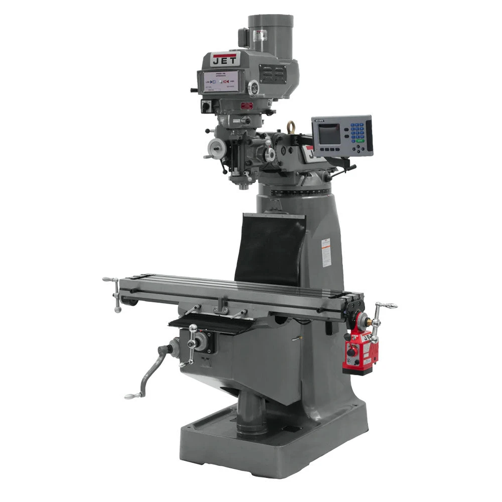 JET 690408 JTM-4VS 230/460V Mill W/ 3-Axis ACU-RITE 203 DRO W/ X-Axis Powerfeed 1 JET 690408 JTM-4VS 230/460V Mill W/ 3-Axis ACU-RITE 203 DRO W/ X-Axis Powerfeed