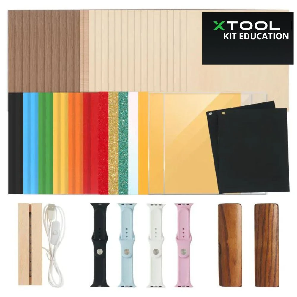 XTool - P2 - Kit De Découverte DeMatières Education Pour Laser 1 XTool - P2 - Kit De Découverte DeMatières Education Pour Laser