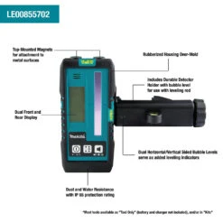 Makita LE00855702 262 Foot Rubberized Housing Green/Red Line Laser Detector -3D Prima Boutique LE00855702 6