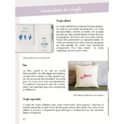 Cricut - Livre - Mes Matériaux Cricut 100 % Vinyle -3D Prima Boutique LIVRECRICUT100 VINYLE 4