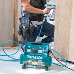 Makita MAC100QK1 1/2 HP 1 Gallon Compact Electric Compressor Nailer Combo Kit 15 Makita MAC100QK1 1/2 HP 1 Gallon Compact Electric Compressor Nailer Combo Kit -3D Prima Boutique MAC100QK1 5