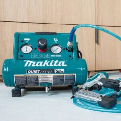 Makita MAC100QK1 1/2 HP 1 Gallon Compact Electric Compressor Nailer Combo Kit 18 Makita MAC100QK1 1/2 HP 1 Gallon Compact Electric Compressor Nailer Combo Kit -3D Prima Boutique MAC100QK1 8