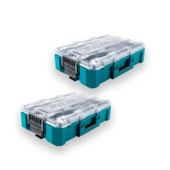 Makita MakTrak Deep Medium Organizer W/ Comfort Grip Carrying Handles - 2 PK