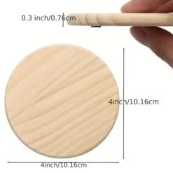 MissKraft - 5 Sous-verre En Bois - 10 Cm -3D Prima Boutique MissKraft Sublimation Sous verreenBois 5pieces 4