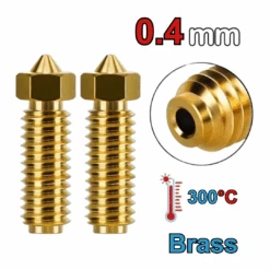 Zimple3D - Anycubic Kobra 3 - Lot De 2 Buses Laiton - 0.4 Mm