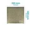 Ziflex - Plateau Flexible PEI 220 X 220 Mm Textured