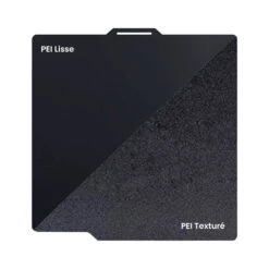 Ziflex - Plateau D'Impression Pour Bambu Lab - PEI Smooth & PEI Textured - Noir - 257 X 257 Mm