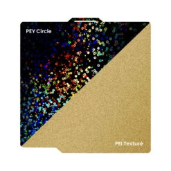 Ziflex - Plateau D'Impression Pour Bambu Lab - PEY Circle & PEI Textured- 257 X 257 Mm