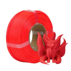 R3D - PLA High-speed - Rouge Fluo (Fluorescent Red) - 1,75 Mm - 1 Kg Refill