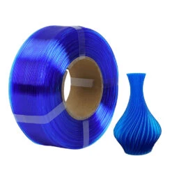 R3D - PLA High-speed - Bleu Transparent (Transparent Blue) - 1,75 Mm - 1 Kg Refill