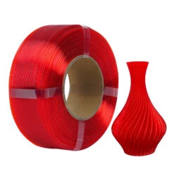R3D - PLA High-speed - Rouge Transparent (Transparent Red) - 1,75 Mm - 1 Kg Refill