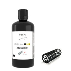 Poc Lab - Résine UV ABS-Like ESD - Noir - 1 Kg